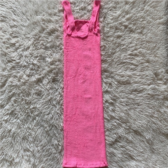 NWT Hunza G tank pink mini dress one size - Picture 8 of 9